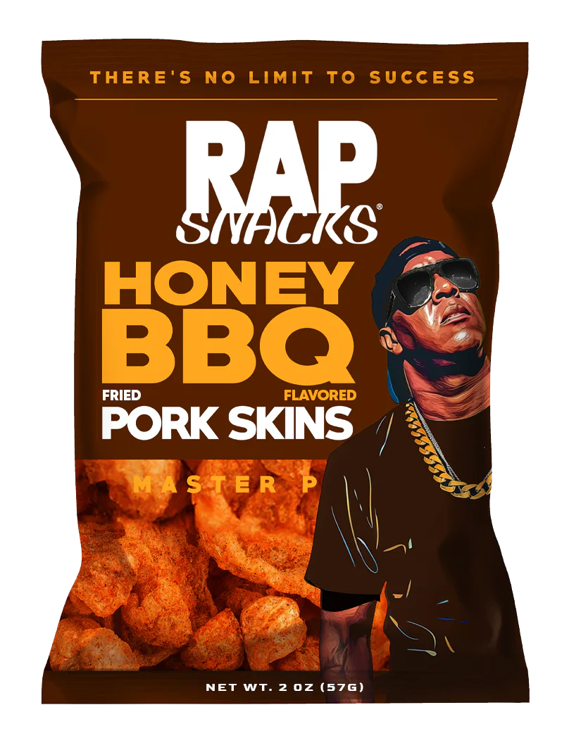 Rap Snacks Master P Honey BBQ Fried Pork Skins (1.75oz) (12 bags)