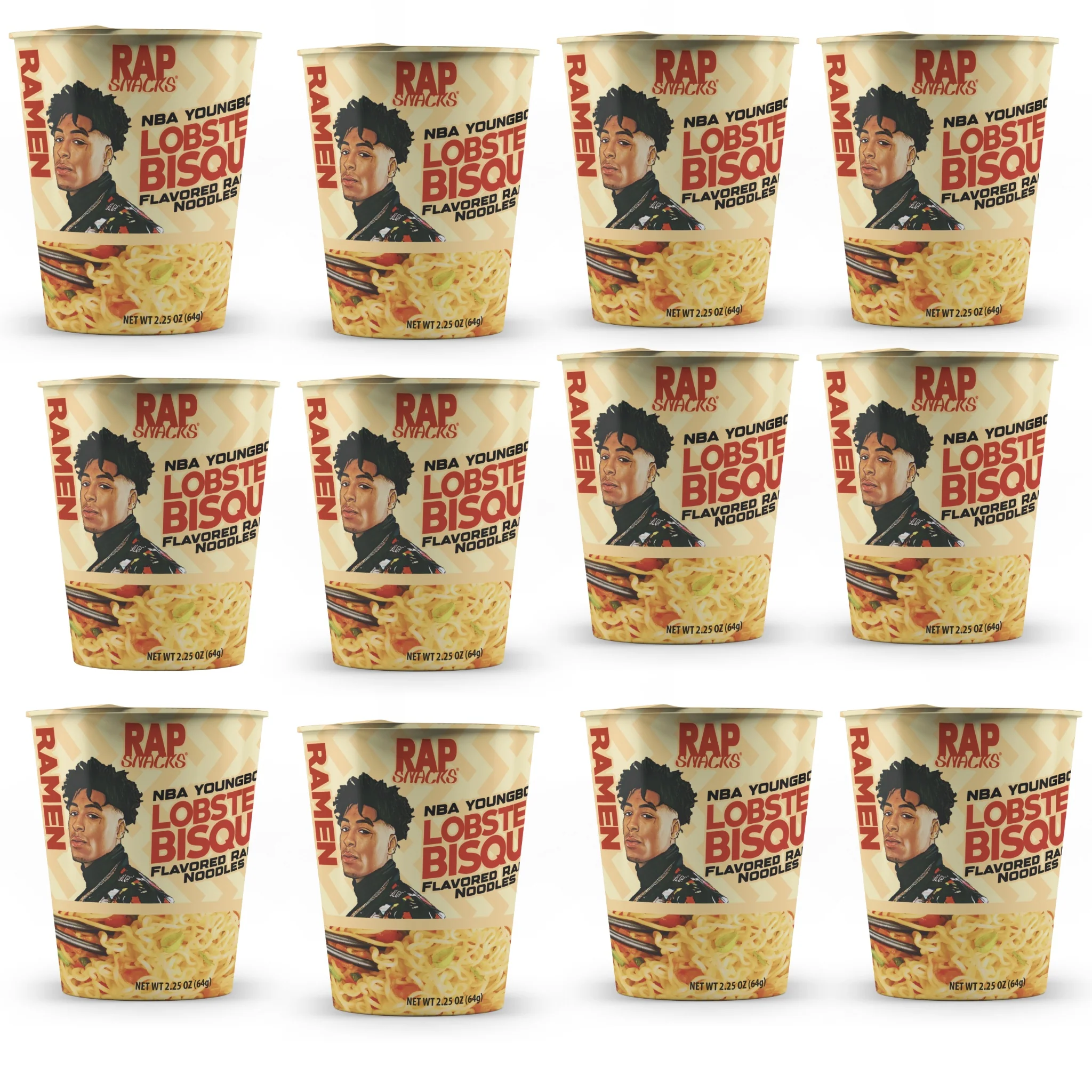 Rap Snacks Lobster Bisque Ramen NBA Youngboy | (12) 2.25oz Cups
