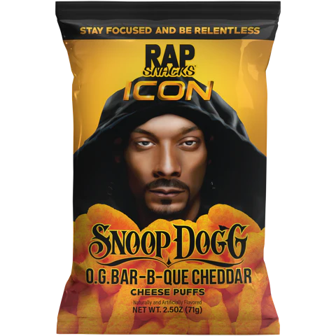 Rap Snacks Snoop Dogg O.G. Bar-B-Que Cheddar Cheese Puffs (2.5oz)